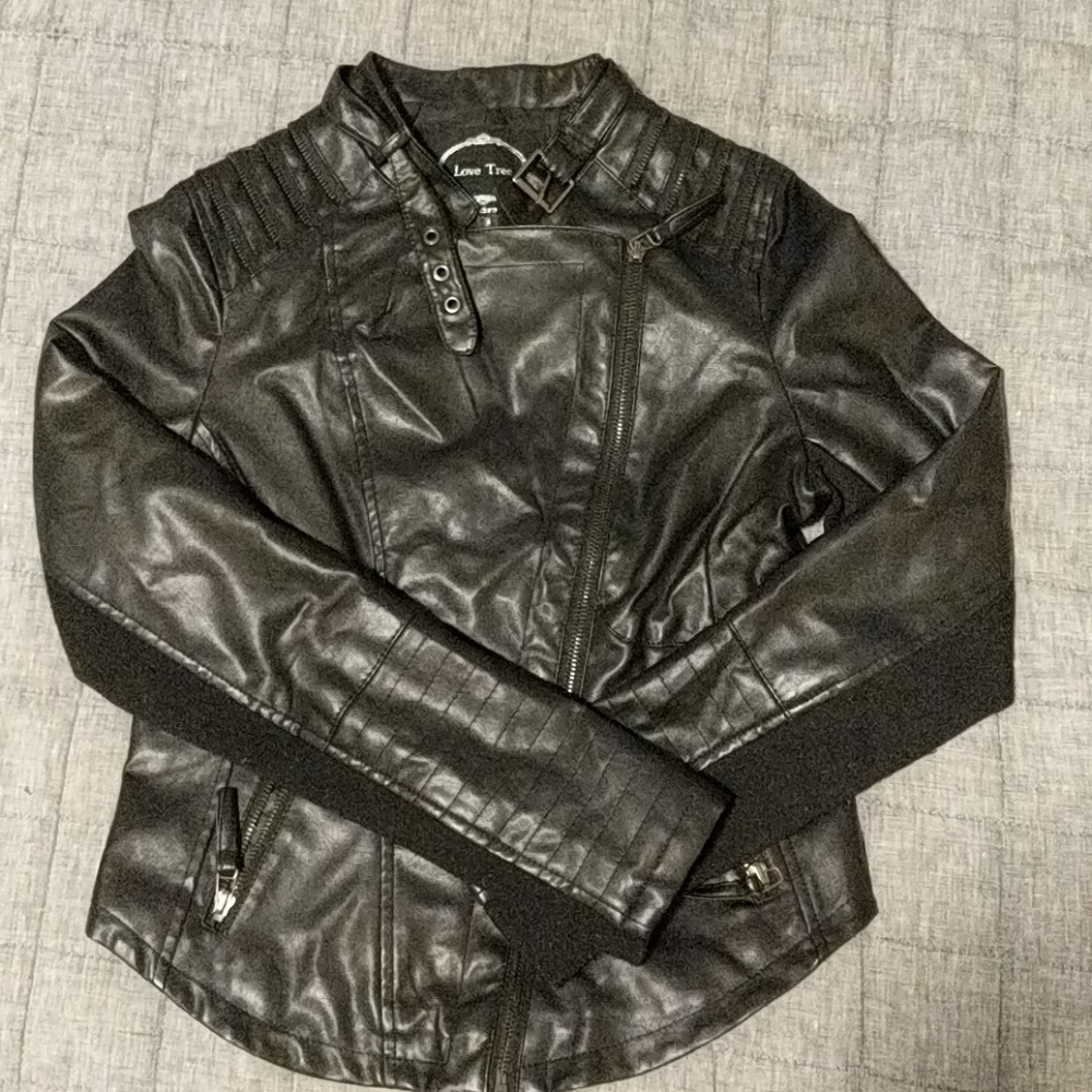 Faux Leather Jacket